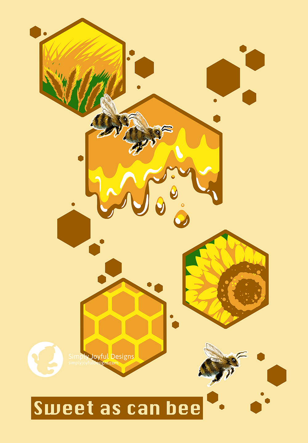 Bee themed artwork