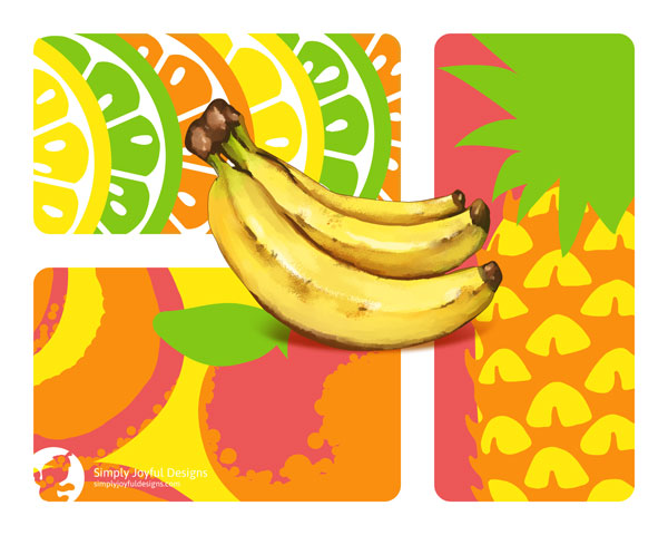 Fruit themed artwork